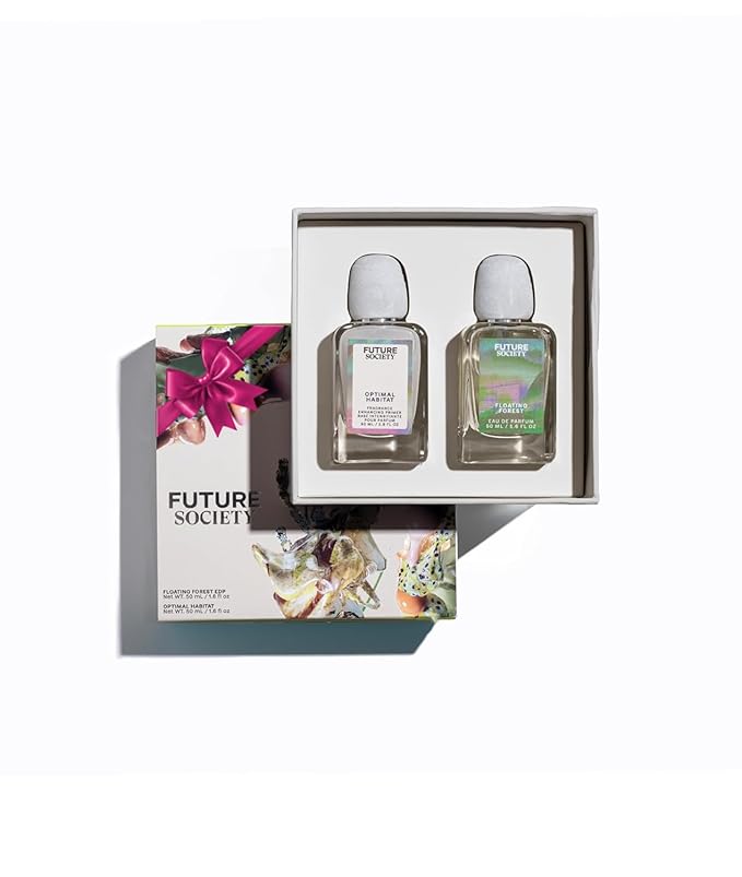 Future Society Floating Forest Luxury Perfume & Fragrance Primer Gift Set - Includes Eau de Parfum & Optimal Habitat Fragrance Enhancing Primer and Extender - Beauty Gifts for Women