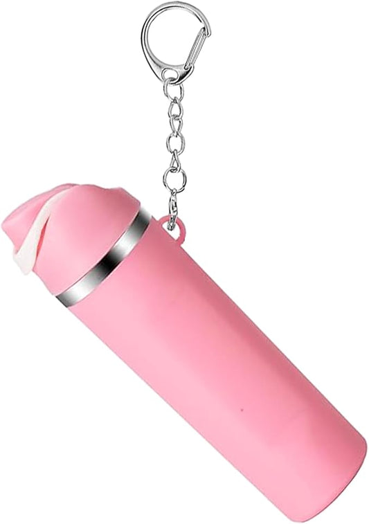 Mini Trendy Bottle Keychain Accessories Compatible with Owala Water Cute Tumbler Cup Chapstick Lip Balm Holder Charms