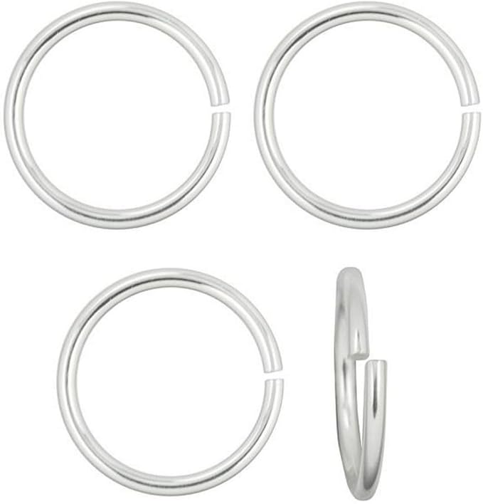 100 Open Jump Ring O Ring Connector 10mm Silver Plated for Earrings Bracelet Necklace DIY Craft Jewelry Making CF126-10