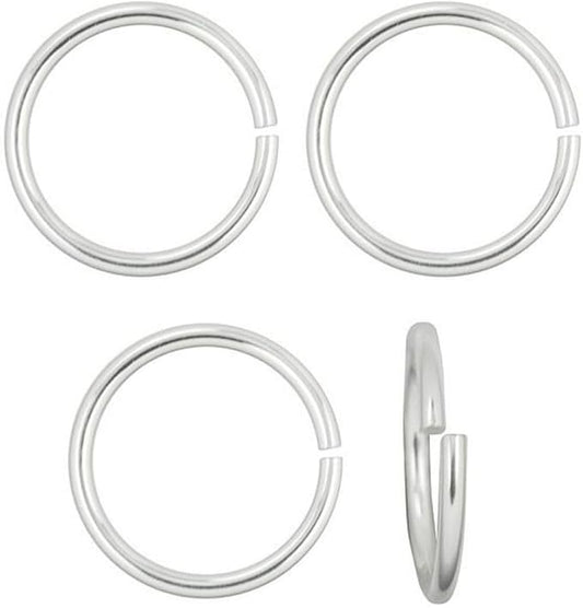 100 Open Jump Ring O Ring Connector 10mm Silver Plated for Earrings Bracelet Necklace DIY Craft Jewelry Making CF126-10