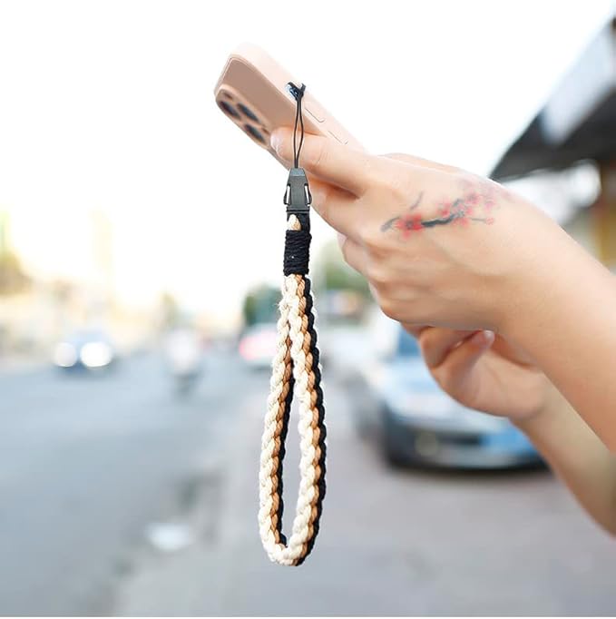 2 PCS Universal Cell Phone Wrist Strap, Handmade Phone Case Wrist Lanyard, Phone Charms Strap for Women Girls(4)