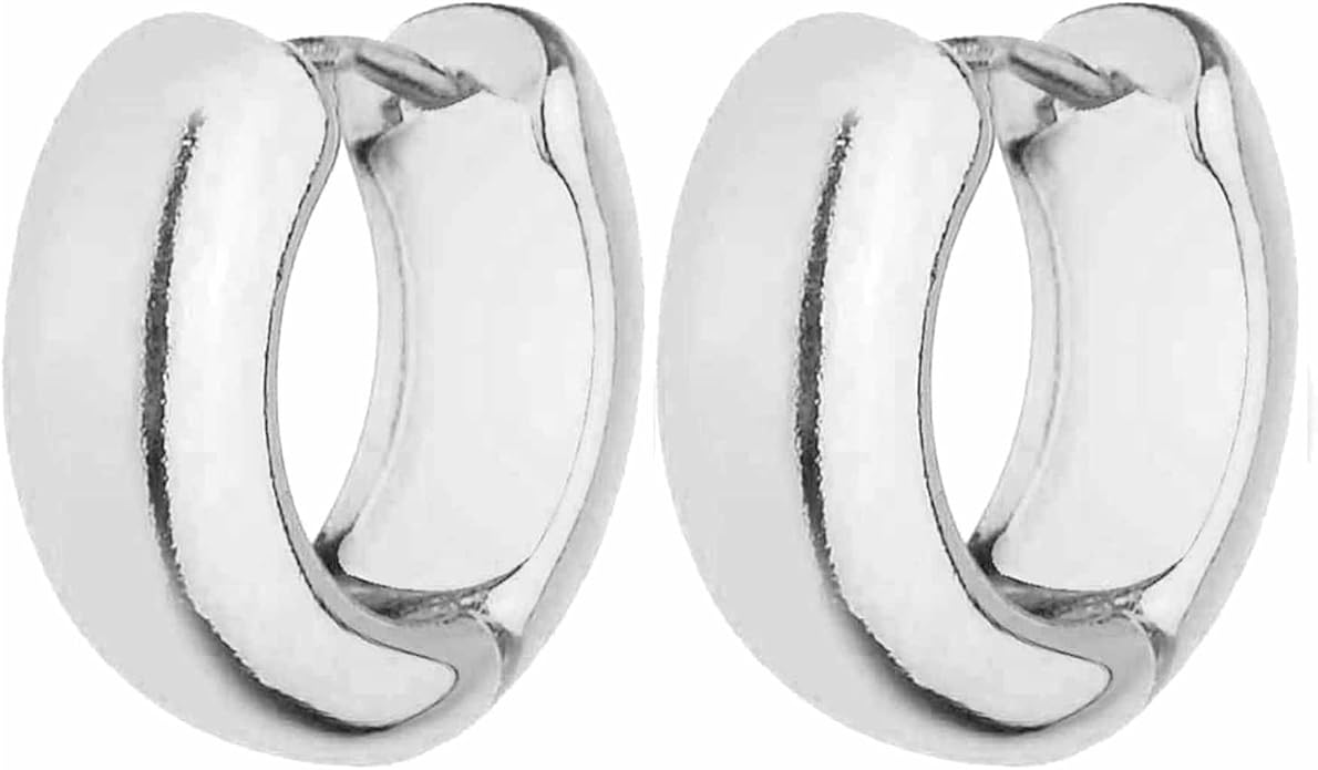 HILXURY Gold Chunky Hoop Earrings Set for Women, 14K Gold Plated Twisted Huggie Hoop Earring Hypoallergenic, Thick Open Hoops Set Lightweight
