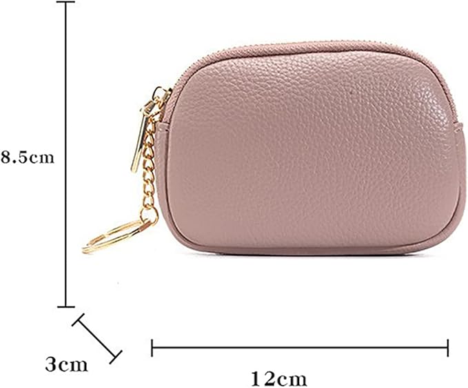 Change Holder For Men & Women Waterproof Mini Pouch Change Wallet with Keychain (Black)