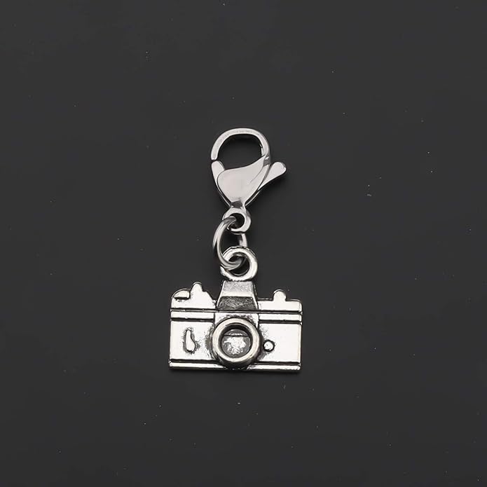 CHOORO Camera Charm Camera lovers Gift Photography Zipper Pull Jewelry Photographer Gift Photographic Charm