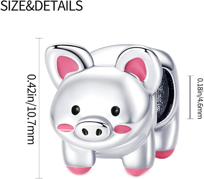 Pandach Animal Charm Bead fits Charms Bracelets for Woman-925 Sterling Silver Dangle Pendant Bead,Jewelry Beads Gifts for Women Bracelet&Necklace