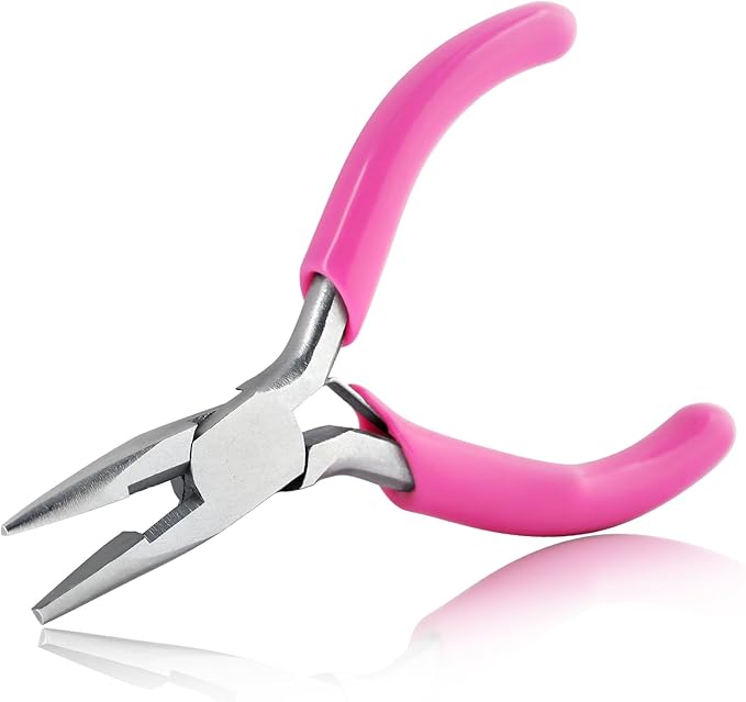 SPEEDWOX 3 Inch Chain Nose Pliers for Jewelry Making - Miniature, Pocket, Needle-Nose, Jewelry Making, Micro Pliers