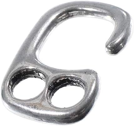 Paracord Planet Two Hole Clasps – Hook, Silver (10 Pack)