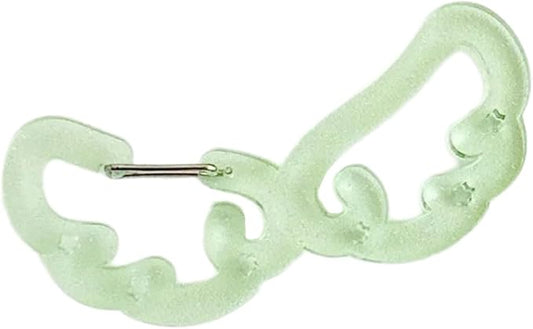 Wing/Star Shape Carabiner Hook Clips Lovely Phone Pendant Charm Acrylic Buckle Keychain For Backpack Handbag Gifts Outdoor Keyring Hook