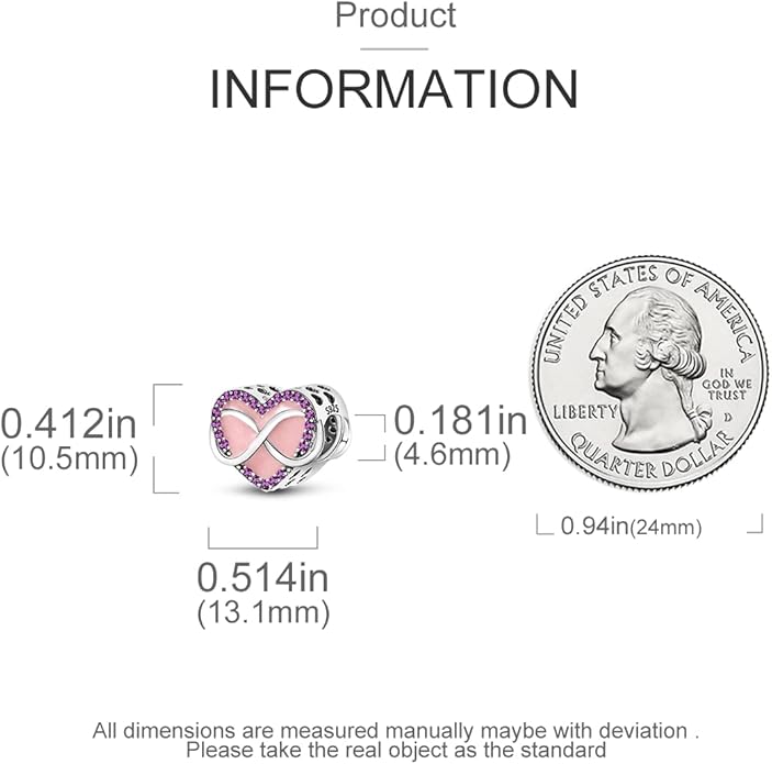 HONGRUI 925 Sterling Silver Charm for Bracelets Necklace Fashion Heart Bow Flower Family Butterfly Pendant Bead Charm for Women Festival jewelry gifts