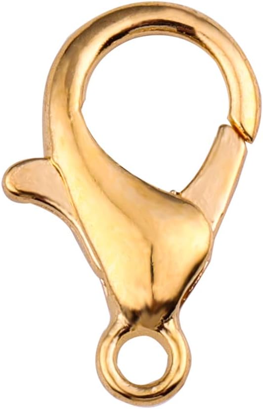 Alloy Lobster Clasps 14x7mm Gold Plated Lobster Claw Clasps for DIY Jewelry Making 100pcs