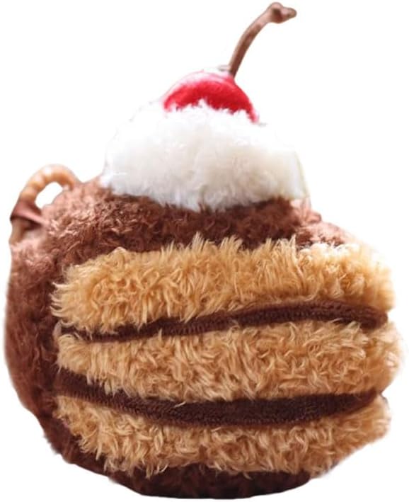 Super Cute Realistic Plush Cherry Cake Sandwich Hamburger Hotdog Bread Keychain Key Ring Bag Charm Pendant