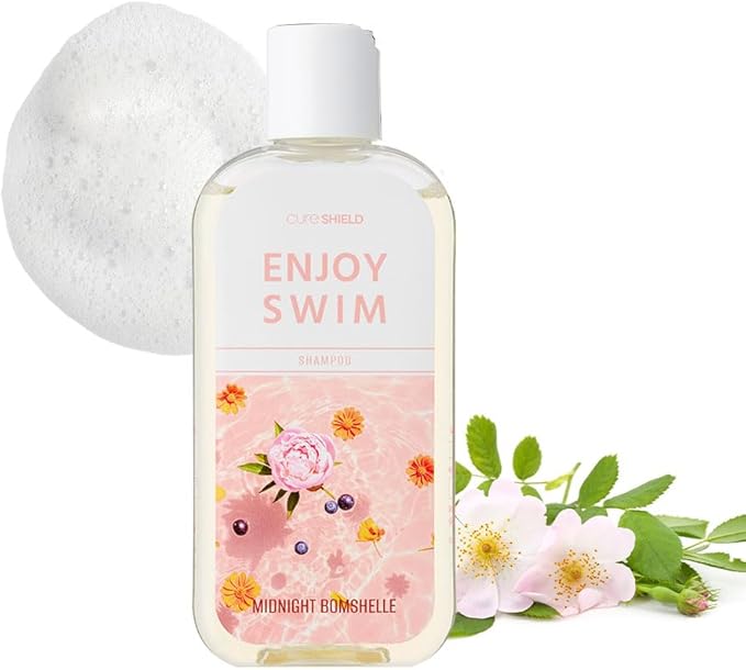 CURESHIELD Enjoy Swim Chlorine Removal & Hard Water Treatment Moisturizing Body Wash, Hydrates & Restores Skin, 6.78 Ounce, 200ml (Midnight Bombshell)