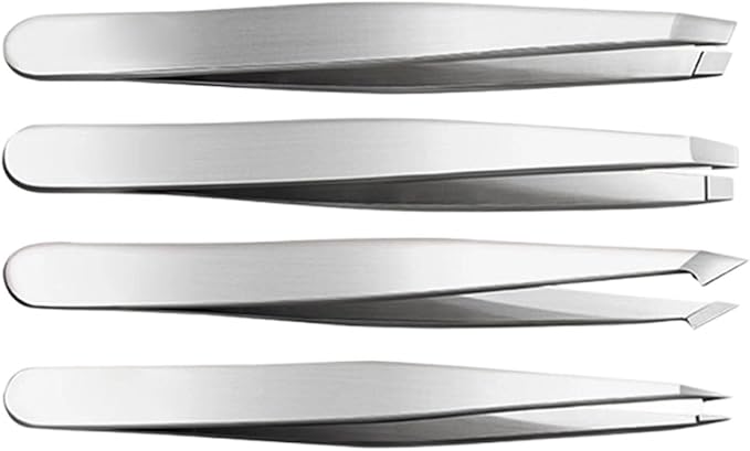 Tweezer Set Professional Stainless Steel Tweezers For Eyebrow Precisions For Facials Hair Splinters Ingrown Hair Removal Eyebrow Tweezers