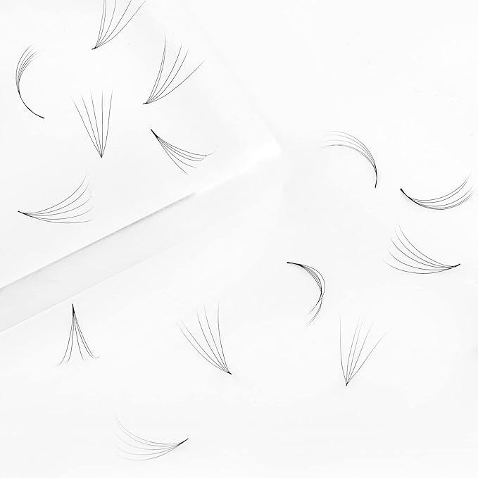 Volume Lash Extensions 1000pcs Premade Fans Eyelash Extensions Promades Eyelash Loose Fans Pointed Base 5D/8D/10D/12D/14D/16D 9-16mm/15-20mm Mixed Tray Avalible (5D-0.07D, 9-16mm)