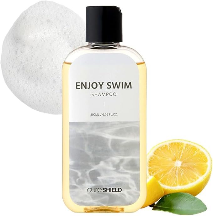 CURESHIELD Enjoy Swim Chlorine Removal & Hard Water Treatment Moisturizing Body Wash, Hydrates & Restores Skin, 6.78 Ounce, 200ml (Sun Zest)