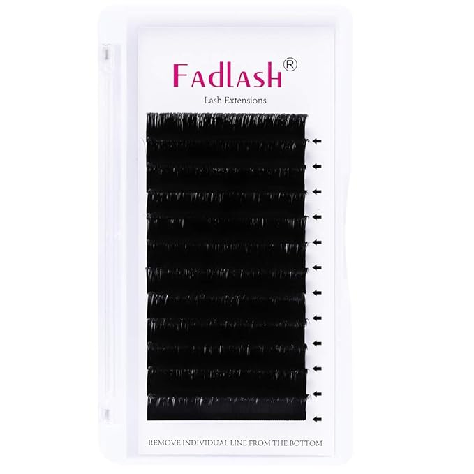 Lashes Extension 0.03 D Curl 9mm Easy Fanning Lashes Volume Lash Extensions Self Fanning Eyelash Extensions 2D-10D Rapid Blooming Lashes (0.03-D, 9mm)