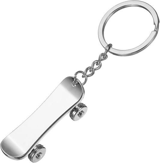 PATIKIL SkateBoard Keychain, Skate Board Key Chain Sport Pendant Key Rings Bag Backpack Decor Car Keychain