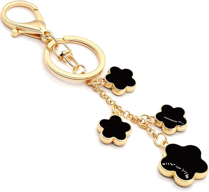 Keychains for Womens, Bag Charm Flowers Car Key Chain Key Ring Pendant for Purse, Handbag Bag Decoration
