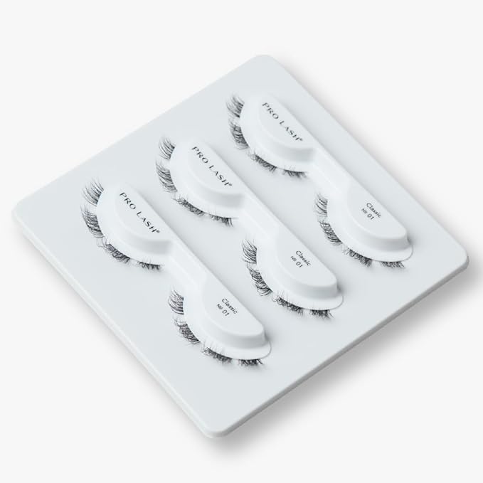 Pro Lash ProWear Professionally Styled Lash Clusters - Easiest to Apply Eyelash Cluster - 10 Day Eyelashes - Waterproof Lashes Clusters - 3 Sets - Mega Feather Wispy No. 32 - Black