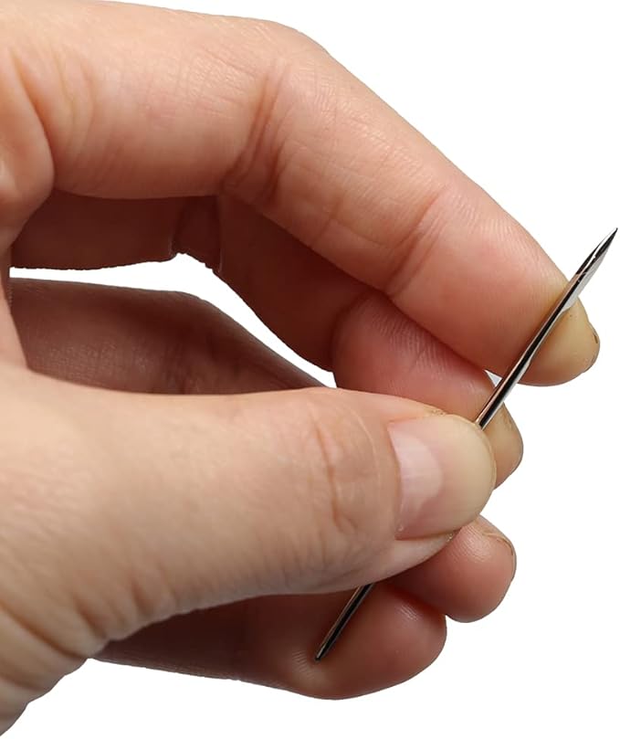 Eketirry Hand Sewing Needle Kit, Heavy Duty Household Hand Needles for for Upholstery, Carpet, Leather, Canvas Repair (5 Pieces)