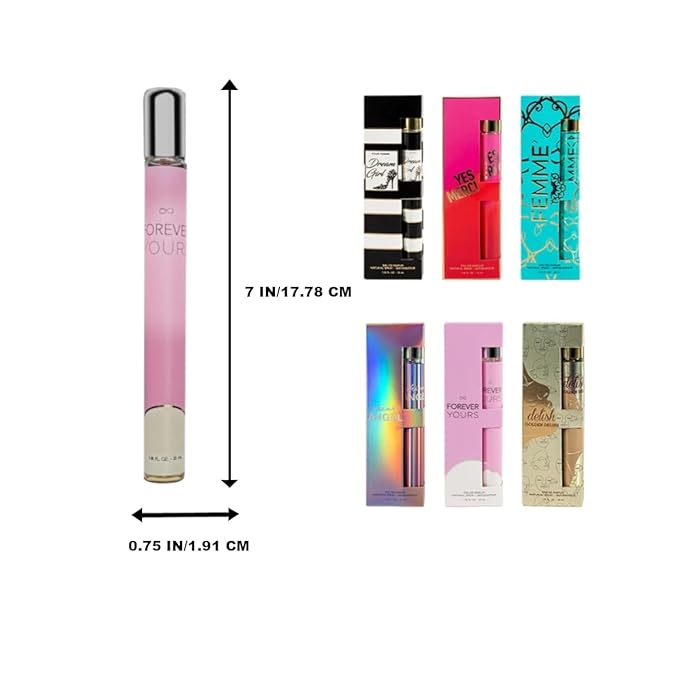 Megagon Bargains Women’s Eau de Parfum Gift Set – 6 Signature Scents – Travel Size Luxury Perfume Collection, 1.18 oz / 35 ml Each
