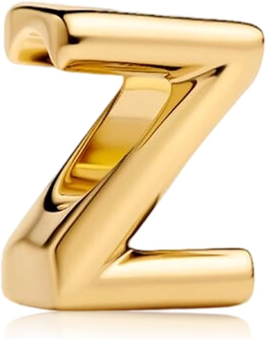 S925 A-Z 14K Gold Plated Initial Letter Alphabet Charms for Pandora Bracelets and Necklaces Women, Gifts for Couple Family Friend on Birthday Anniversary Christmas Mothers Valentine's Day Grad