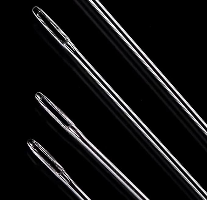 Marcobrothers 10" Professional Upholstery Large Eye Long Needle Easy to Thread, Hand Sewing Needle. (10 inch)