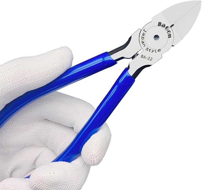 Wire Cutters, 6 Inch Precision Wire Flush Cutters, Heavy Duty Cutting Pliers for Copper Cables, Wires, Crafts, Jewelry Making