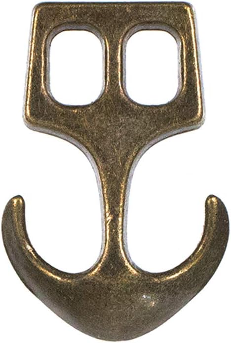 Paracord Planet Two Hole Clasps – Anchor, Bronze (2 Pack)