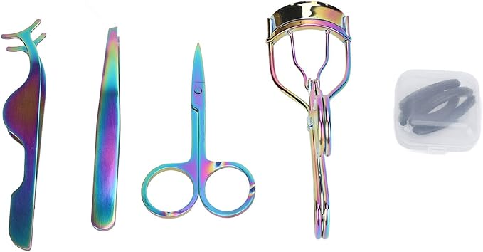 Eyelash Curler Set, Humanized Design Durable Lash Lift Tools, Makeup Kit for Women and Professionals, with Storage Box