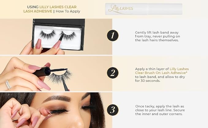 Lilly Lashes 3D Milan Faux Mink Strip Eyelashes, False Eyelashes Dramatic Look, Reusable False Lashes, Fake Lashes Pack, Lash Strips with Luxury Silk Like Fibers, No Lash Glue Included