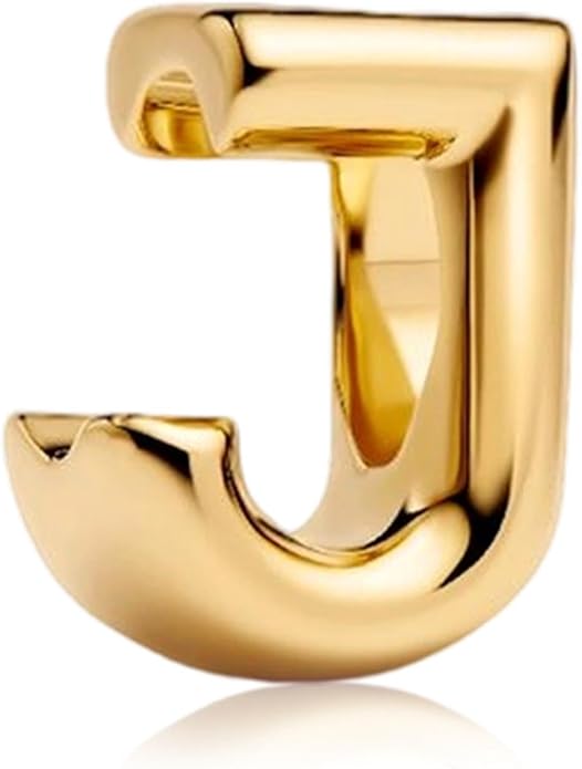 S925 A-Z 14K Gold Plated Initial Letter Alphabet Charms for Pandora Bracelets and Necklaces Women, Gifts for Couple Family Friend on Birthday Anniversary Christmas Mothers Valentine's Day Grad