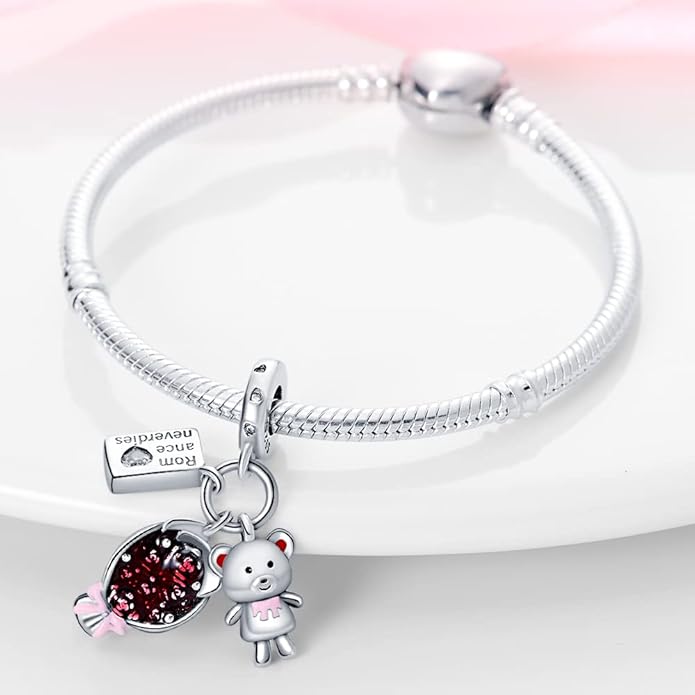 Pandach Animal Charm Bead fits Charms Bracelets for Woman-925 Sterling Silver Dangle Pendant Bead,Jewelry Beads Gifts for Women Bracelet&Necklace