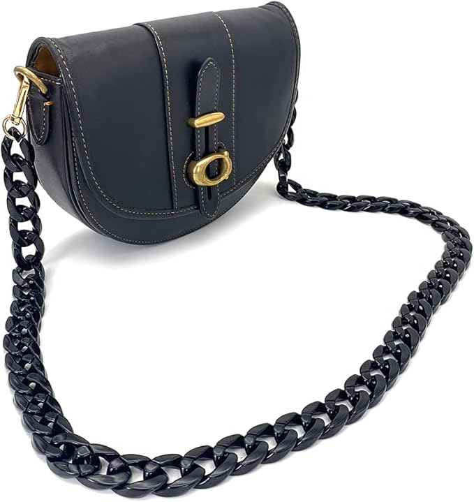 Decker DIY 40 Inches Acrylic Purse Chain Plastic Handbag Strap Shoulder Cross Body Strap with Metal Buckles