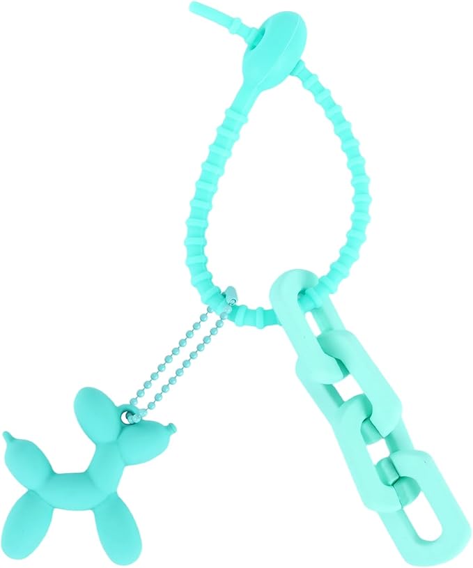 Cute Balloon Dog Keychain, Purse Bag Backpack Charms Girl Keychains Accessories Keyrings Car Key Chain
