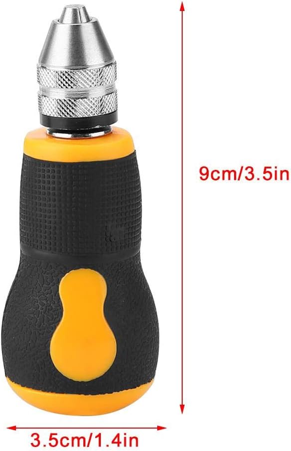 Micro Mini Hand Drill Tool, Portable Tool Set Small Hand Drill & 10 pcs Twist Drill Bits 0.8-3.0mm Precision Pin Vise Woodworking Hand Drill for Model Jewelry Walnut Amber Beeswax