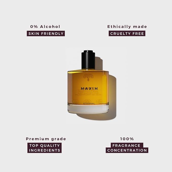 Eternal perfume oils Maxim Perfume for Men Inspired by A.v.e.n.t.u.s Long Lasting perfume 1.69 FL Oz Designer perfumes for women with 1 FL Oz womens perfume (Pack of 2)