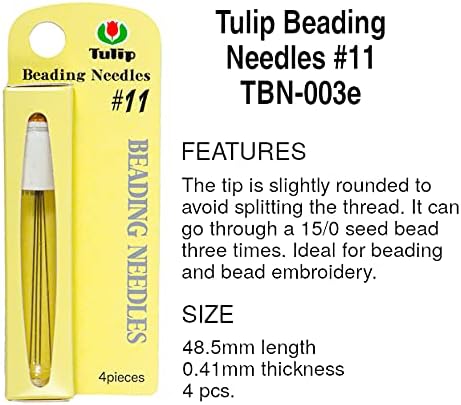 Tulip Beading Needles Bundle of 3 Packs: Size 10, Size 11 & Size 12-1 Pack of Each - TBN-001e, TBN-003e, TBN-004e, Japanese Needles for Seed Beads