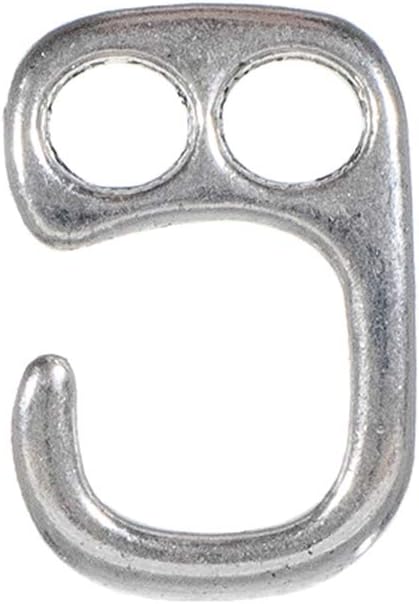 Paracord Planet Two Hole Clasps – Hook, Silver (25 Pack)