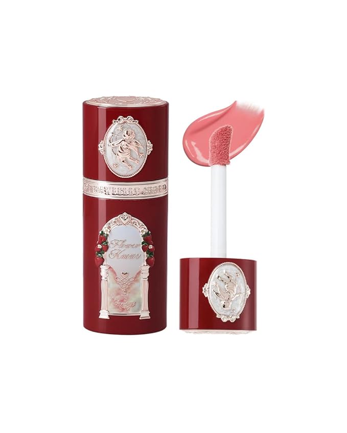 Flower Knows Strawberry Cupid All Day Glow Liquid Blush,Sweat & Water-Resistant Dewy Blush for Cheeks,Blendableand Hydrating Coral Pink Face Makeup for Women & Girls,0.25 Fl Oz(04 Apple Glow)