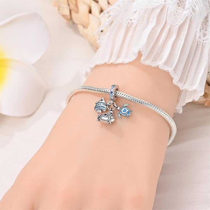 Pandach Animal Charm Bead fits Charms Bracelets for Woman-925 Sterling Silver Dangle Pendant Bead,Jewelry Beads Gifts for Women Bracelet&Necklace