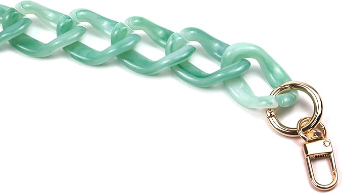 47.2"/120cm Fashion Shoulder Bag Strap Handbag Chain Strap for DIY Accessories & Bag Replacement, Green