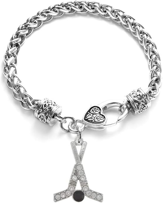 Inspired Silver - Silver Customized Charm Bracelet with Cubic Zirconia Jewelry