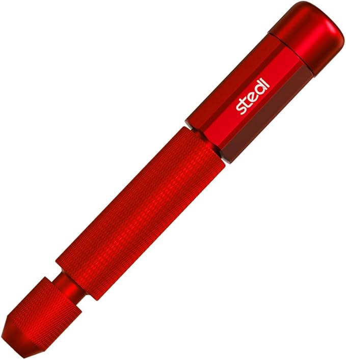 stedi Manual Pin Vise Hand Drill, Model Hobby Making Tools, Ultra-Precision Double Bearings Hand Drill for Gundam, Miniature Military Model, 3D Resin Parts, Red