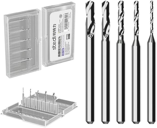 stedi Manual Pin Vises Hand Drill Bits, 1/8 Inches Tungsten Steel Micro Drill Bit Set