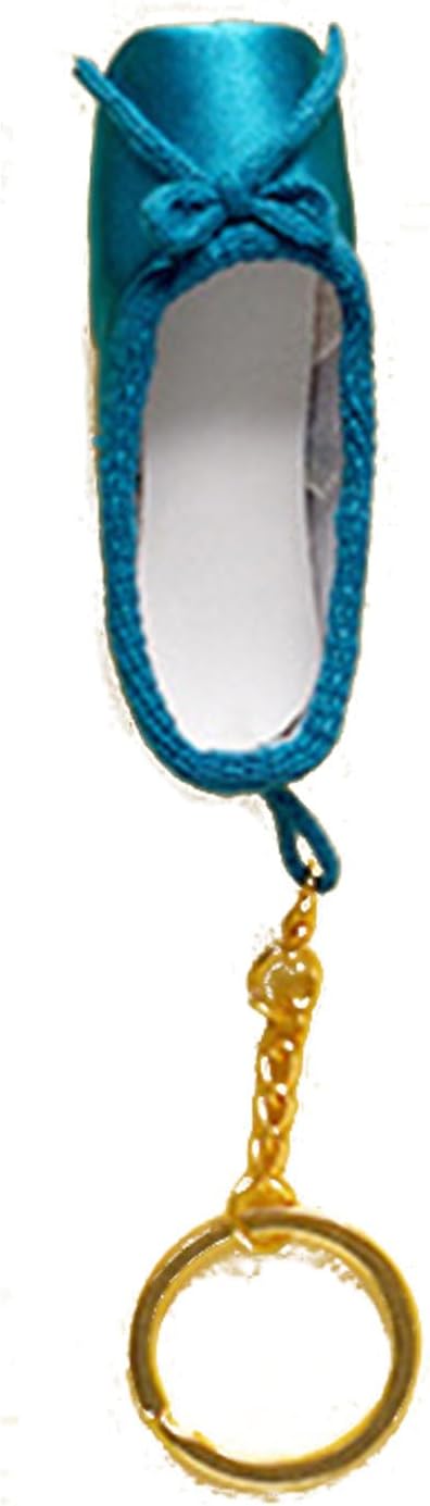 BIBABLYKE Mini Ballet Shoes Keychain - Handmade Pointe Shoe Charm Bag - Gift for Dance Lovers