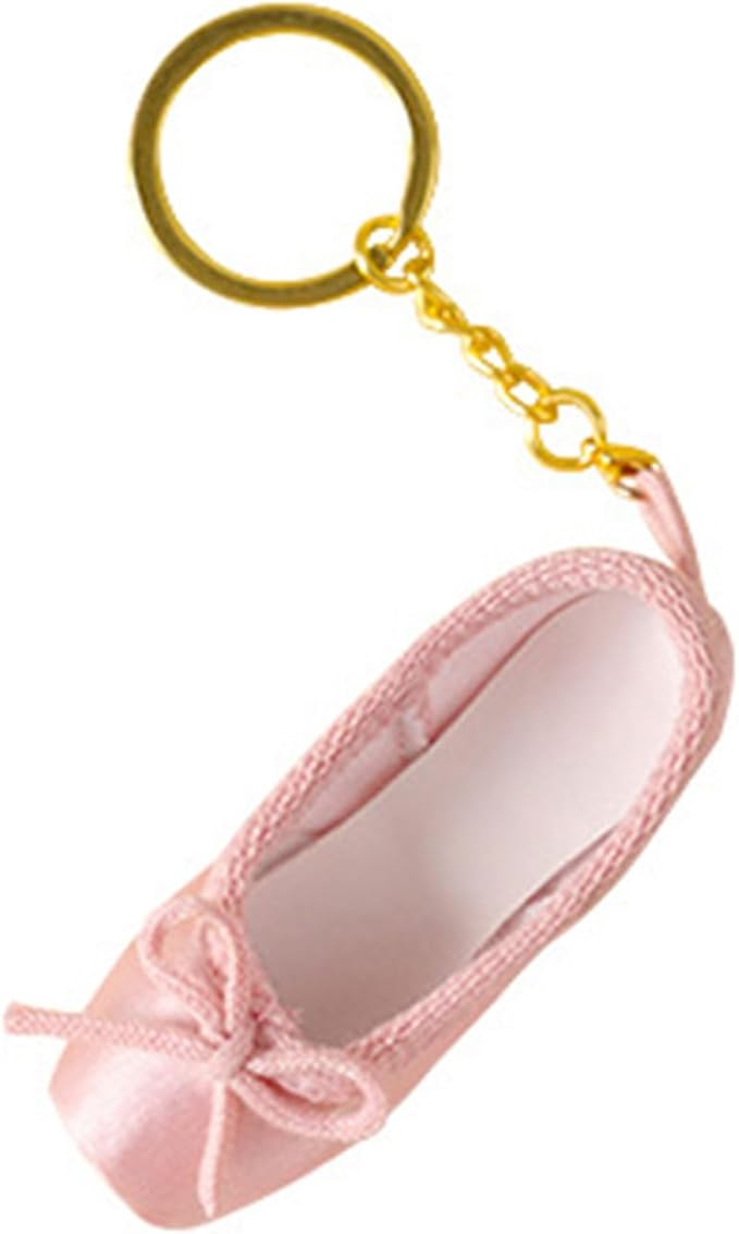 Appuivbt Ballet Shoe Keychain - Dance Keys Holder, Backpack Pendant Charm for Bags