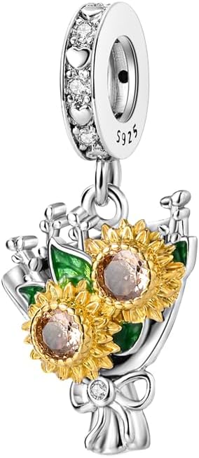 Hamsa Hand Dragon Bible Cross Prayer Charm 925 Sterling Silver Charms Fits Women's Charm Bracelet and Necklace Bead Charms Jewelry Gifts for Sister Friend
