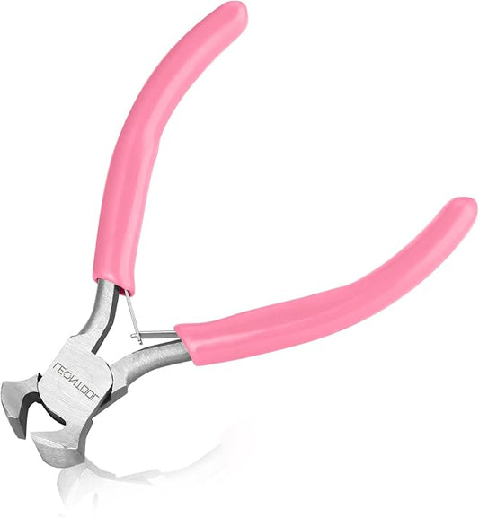 4-Inch End Cutting Pliers - Mini Jewelry Pliers Wire Cutter for Jewelry Making - End Snips Nail Puller