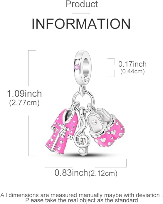 NARMO Charms for Bracelets 925 Sterling Silver Star Dangle Charms Car Keys Lipstick Dangle Charm Beads for Women Bracelets Necklace